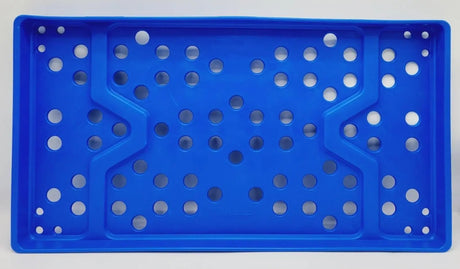 Kimberly Clark Halyard Blue Daisy Design Transport Tray 22-3/8" X 12" X 1-1/2" Primis Medical