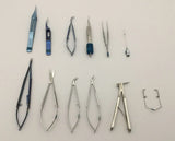 Ophthalmic Instruments Set w/ Case Set of 13 Unbranded