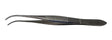 Jarit 355-101 Ophthalmic 0.8mm Wide Tip Half Curved Eye Dressing Forceps 4" Jarit