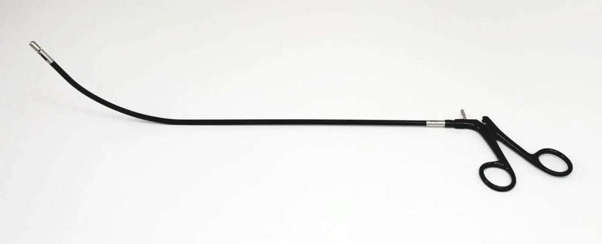 Olympus A5582 Laparoscopy 5mm Spring Handle Left Curved Cup Forceps 18-1/4" Olympus