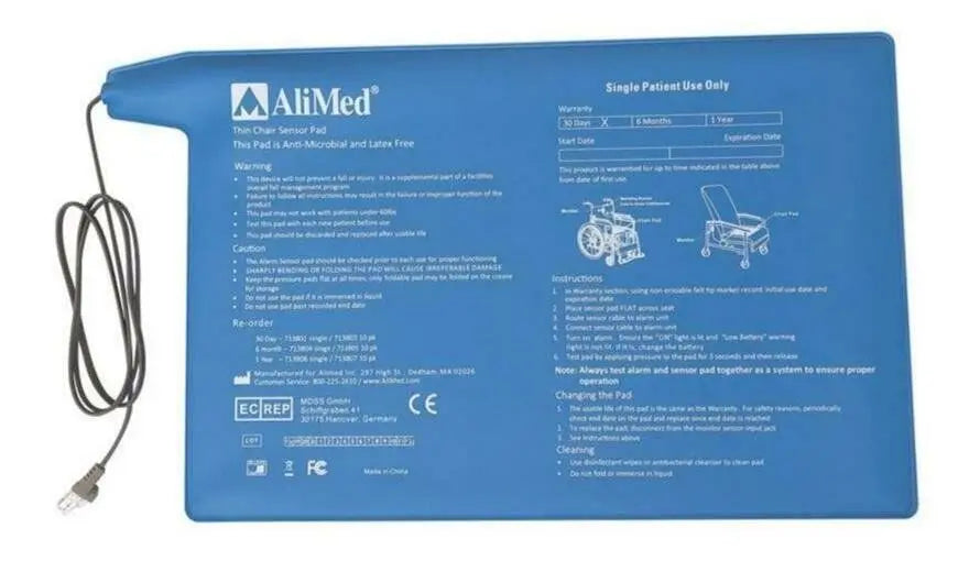 Alimed 713820 Corded Pressure Sensor Pad 10" x 15" 5 Pack (N) Alimed