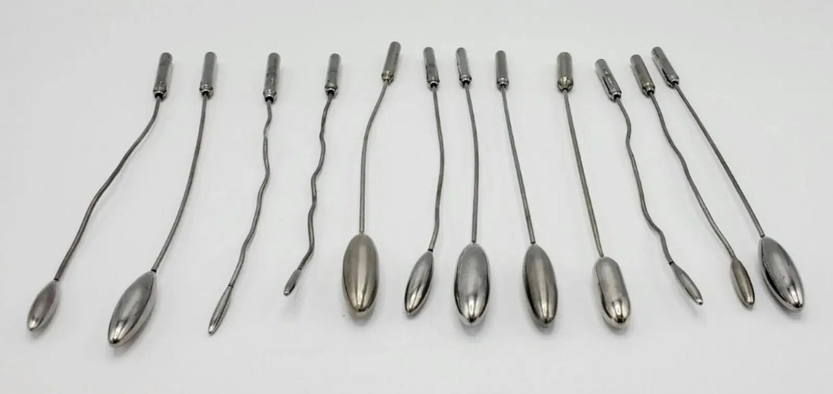 Codman Gall Bladder Dilators Common Duct Bakes Inserts Set of 12 Codman