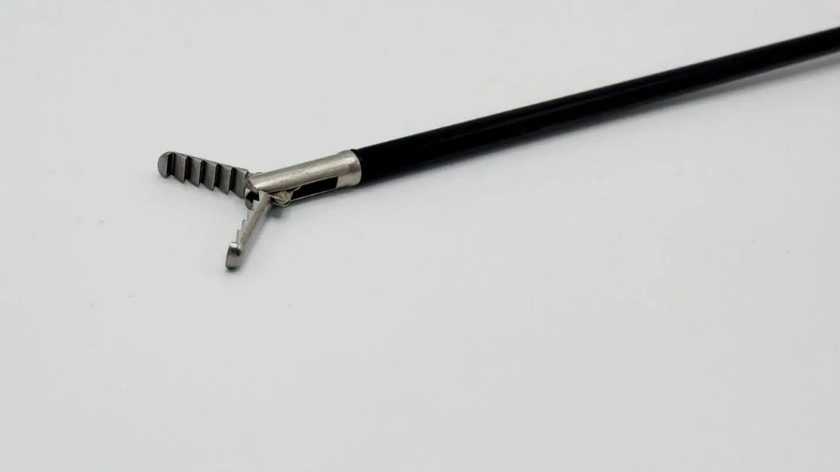 Integra Jarit 600-119 Forceps Retrograde Grasping Ratchet Handle Insulated 5mm 17-1/4" Integra Jarit