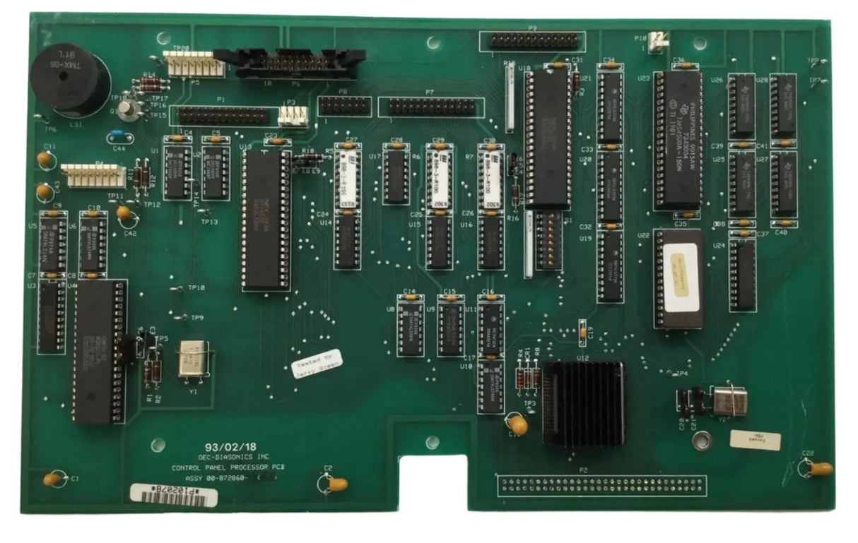 GE OEC 9400 C Arm 00-872860 Control Panel Processor PCB GE