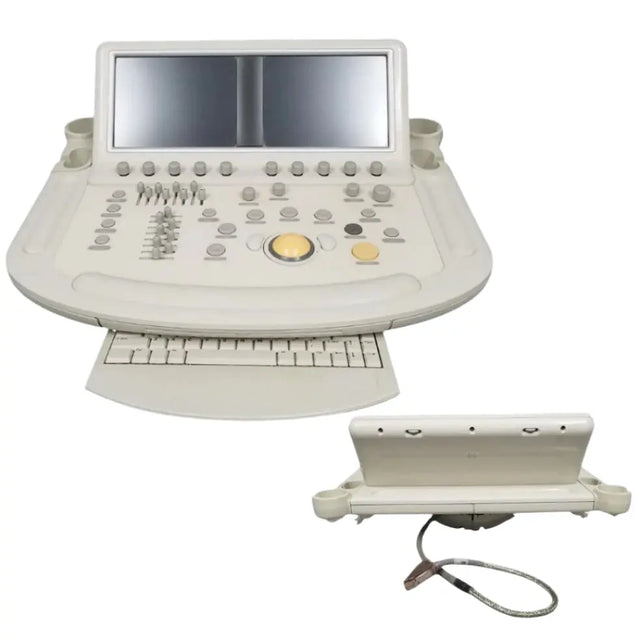 Philips 2009 IE33 F.1 Cart Ultrasound System Display Screen and Keyboard Philips