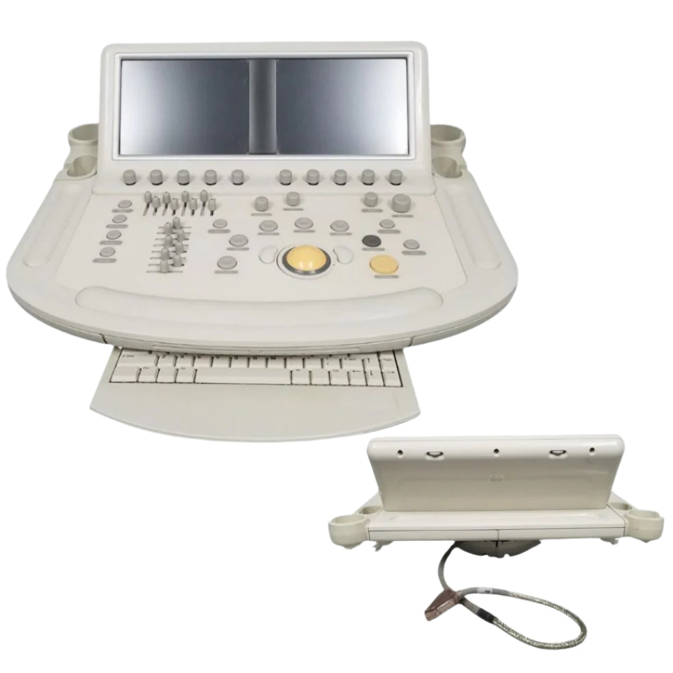 Philips 2009 IE33 F.1 Cart Ultrasound System Display Screen and Keyboard