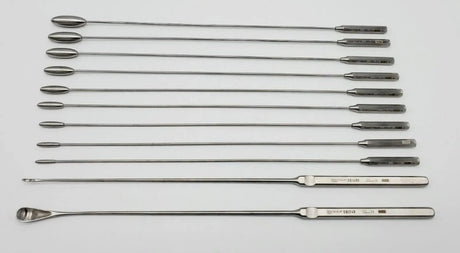 Aesculap Bakes Dilators and Scoops Set of 11 Excellent Condition Aesculap