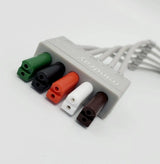 Mindray EL6501B ECG 5 Lead Wire Set Snap Clip Cable 4.9Ft Mindray