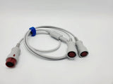 Mindray IM2204 Double-Ended Y-Type IBP Extension Cable 3Ft Mindray