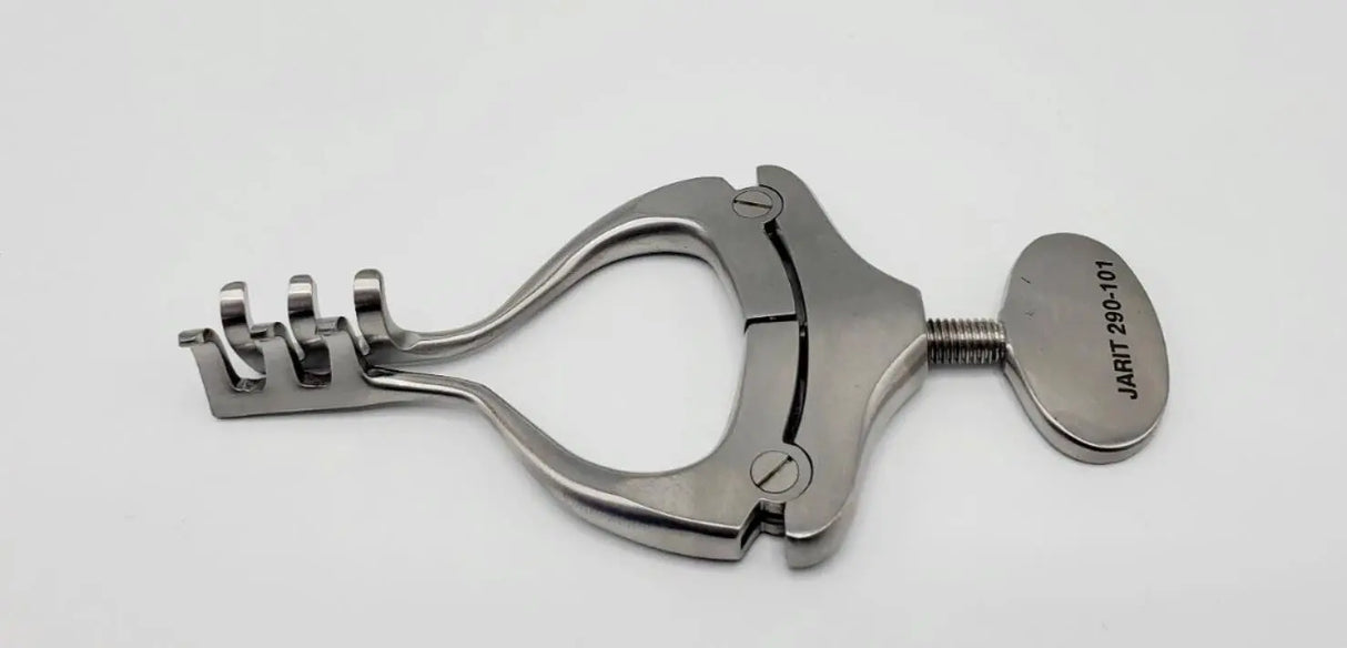 Jarit 290-101 Jansen Retractor 13mm Deep 3 x 3 Blunt Prongs 3" Jarit