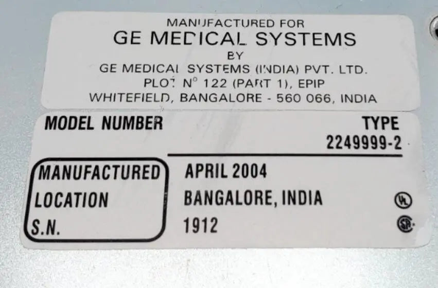 GE 2249999-2 Proteus Rad Room Power Unit Assembly GE