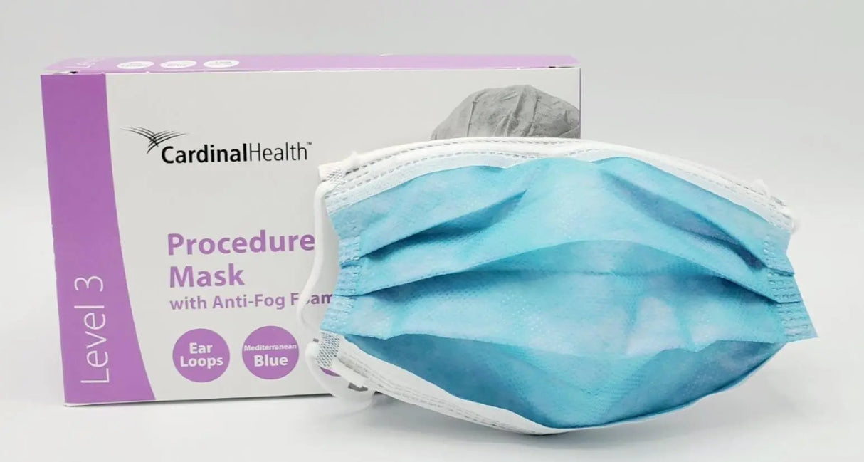Cardinal Health AT74531 Level 3 Procedure Masks w/ Anti-Fog Foam Strip 300 Case Cardinal Health