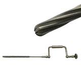 Zimmer Hand Drill w/ Kirschner 9900-12-535 12mm Bone Reamer Drill Bit 21-3/4" Primis Medical