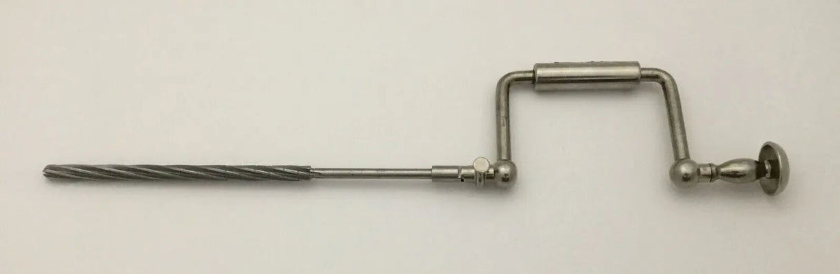 Zimmer Hand Drill w/ Kirschner 9900-12-535 12mm Bone Reamer Drill Bit 21-3/4" Primis Medical