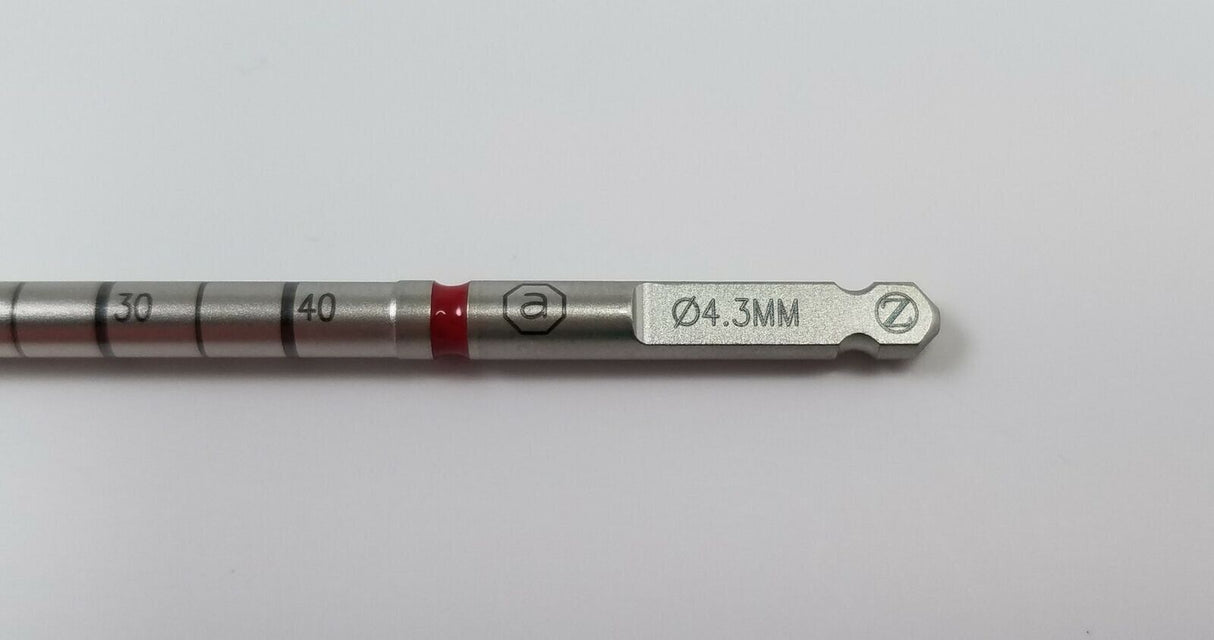 Zimmer 00-2490-075-43 4.3mm Freehand Drill Bit Orthopedic 6"