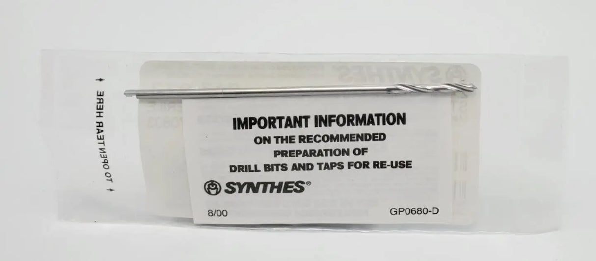 Synthes 317.872 Drill Bit Stryker J-Latch 2.4mm Orthopedic 2-3/8" Synthes Stryker