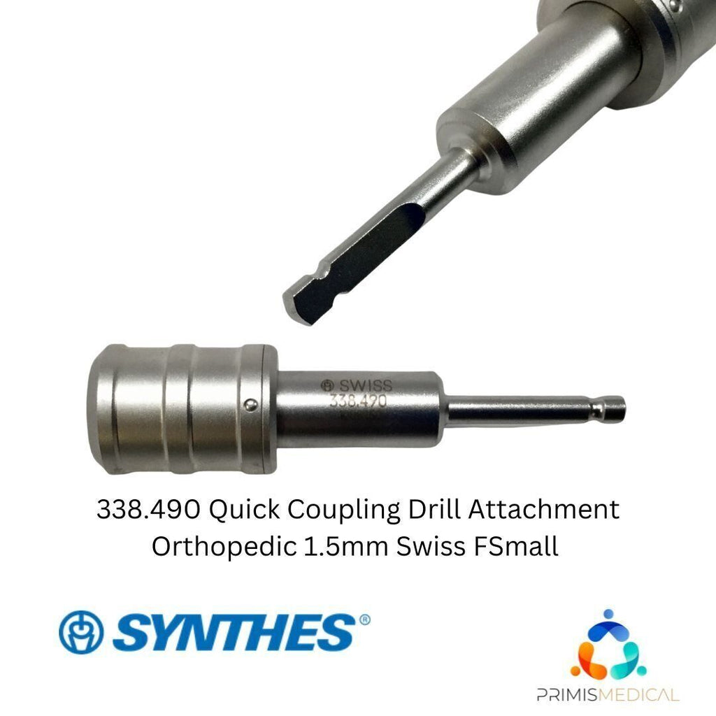 Synthes 338.490 Quick Coupling Drill Attachment Orthopedic 1.5mm Swiss FSmall #2