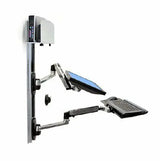 Ergotron 45-253-026 LX Wall Mount System with a Small CPU Holder Ergotron