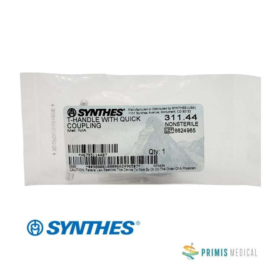 Synthes 311.44 T-Handle with Quick Coupling 3-3/16" New