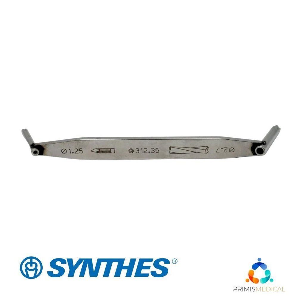 Synthes 312.35 Orthopedic 01.25mm/02.7mm Double Ended Drill Sleeve 5"