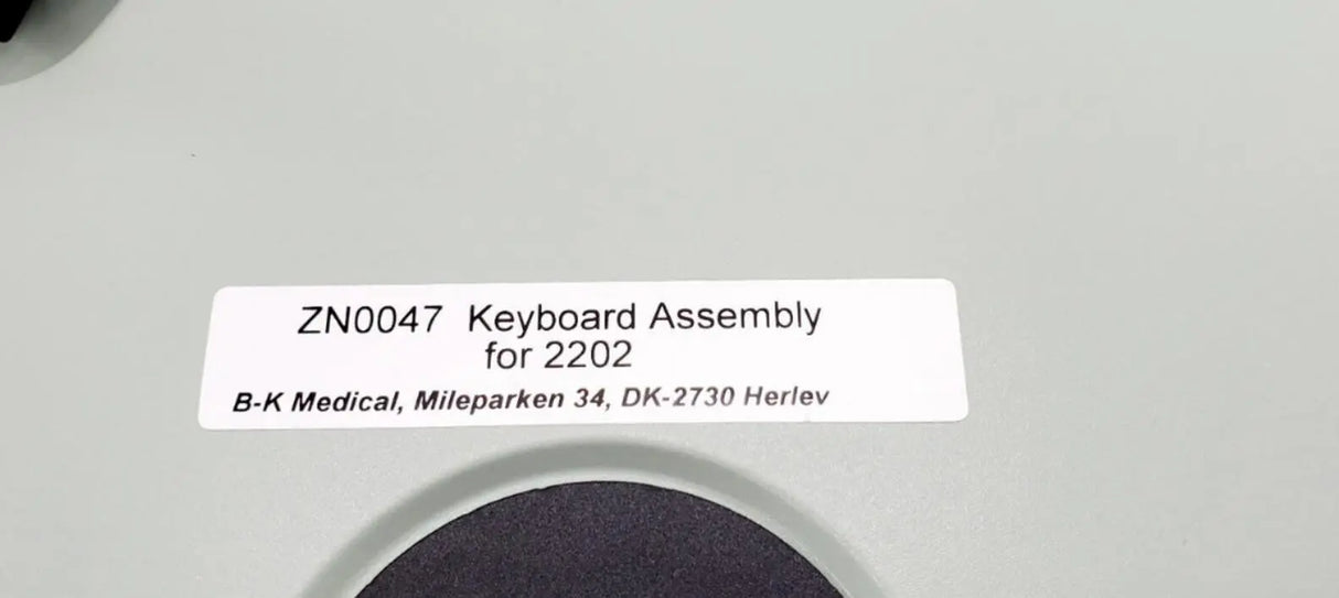 BK Medical ZN0047 BK Medical 2202 Pro Focus Ultrasound Keyboard Assembly BK Medical