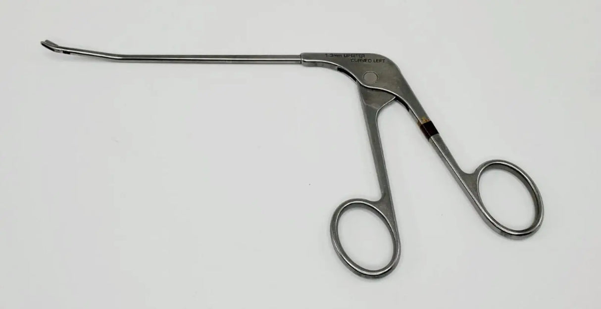 Acufex 012042 Basket Punch Scoop Forceps 1.3mm Upbiter Curved Left 9" Acufex