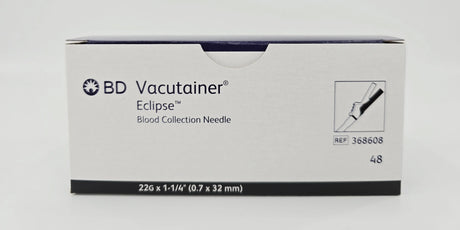 BD 368608 Vacutainer Eclipse Blood Collection Needle 22G x 1-1/4" 480/CS (48/BX, 10BX/CS) BD