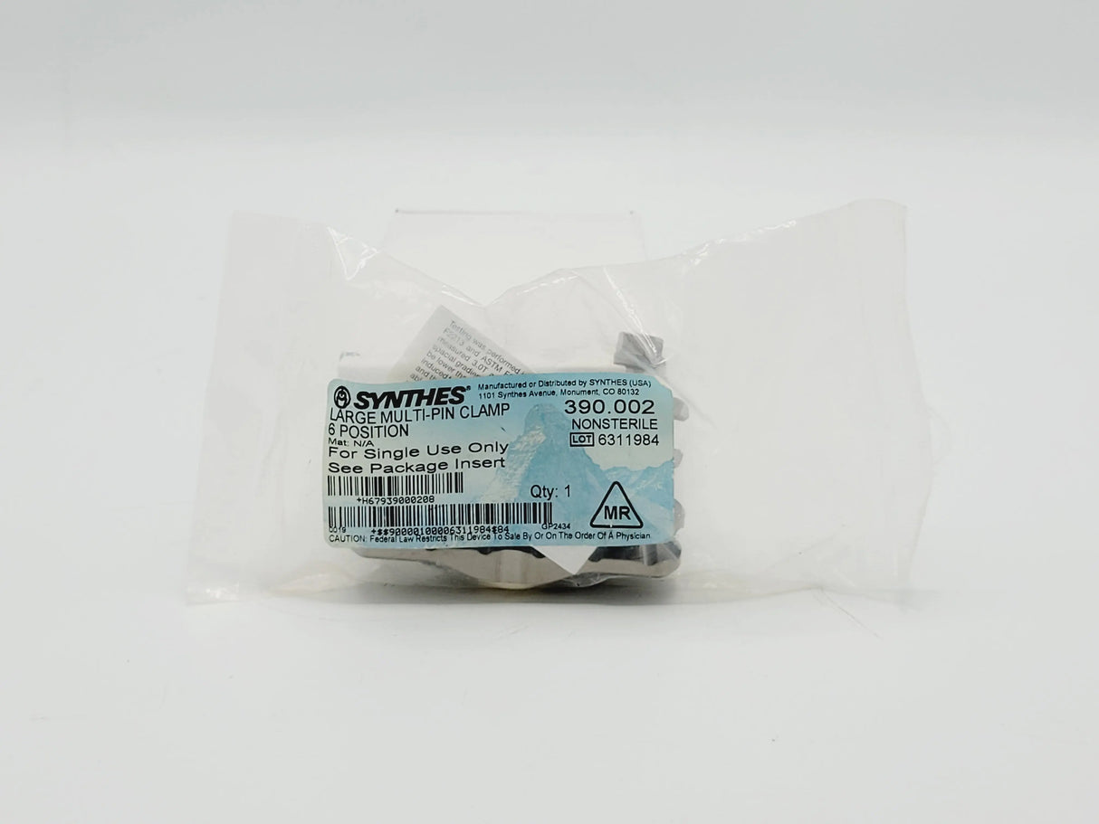 Synthes 390.002 Large Ex-fix Multi-pin Clamp 6-position Synthes