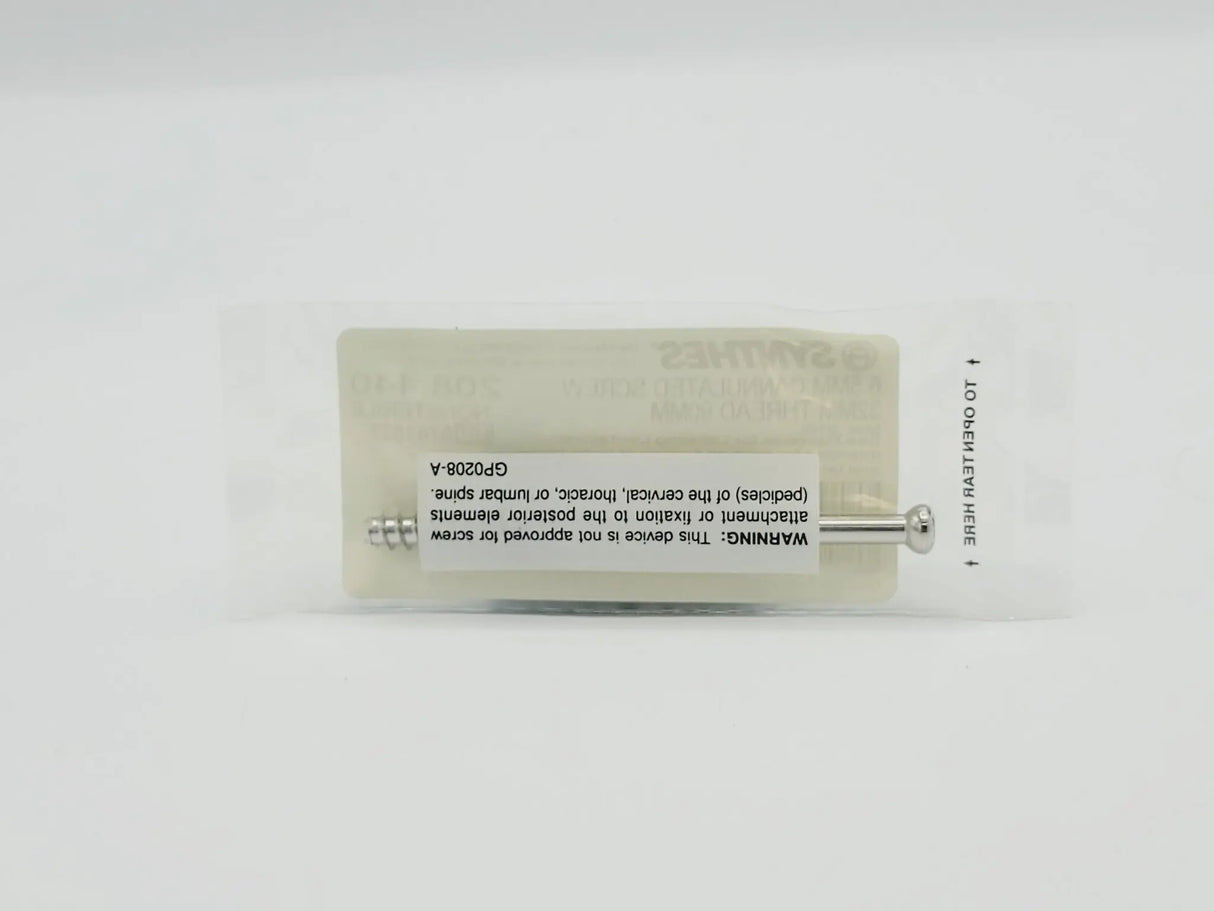 Synthes 208.440 6.5mm Cannulated Screw 32mm Thread 90mm Synthes