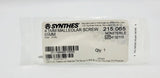 Synthes 215.065 4.5mm Malleolar Screw 65mm Synthes