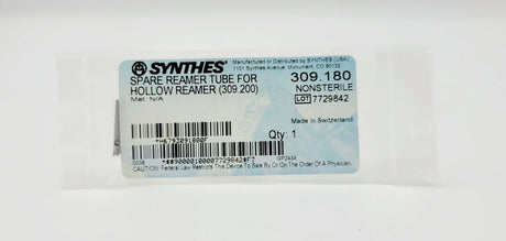 Synthes 309.180 Spare Reamer Tube For Hollow Reamer (309.200) Synthes