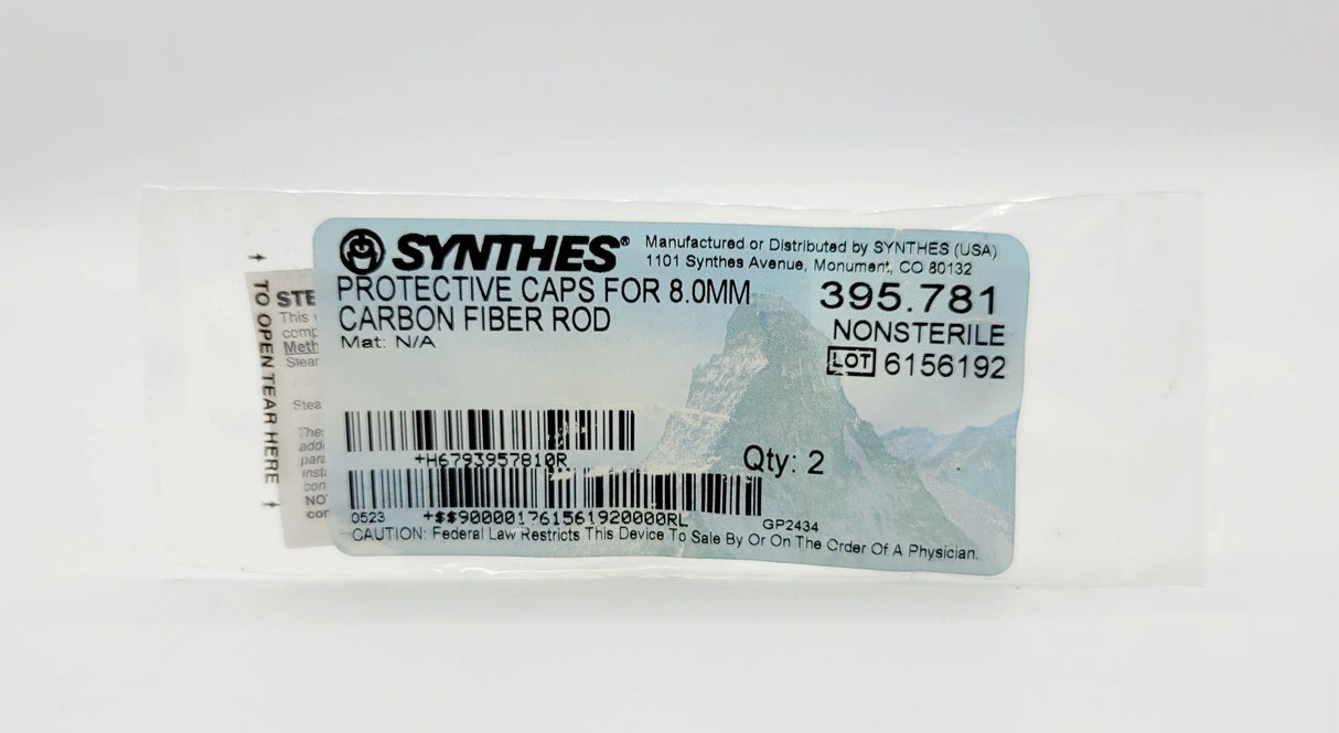 Synthes  395.781 PROTECTIVE CAPS FOR 8.0MM CARBON FIBER ROD Synthes