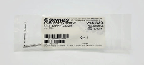 Synthes  214.830 4.5MM CORTEX SCREW SELF-TAPPING 30MM Synthes