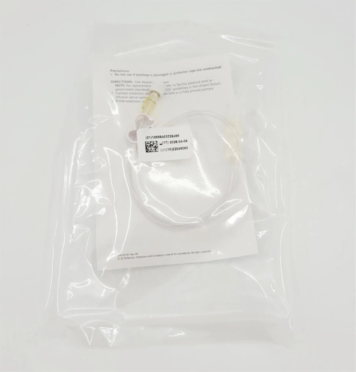 BD C20022 Alaris IV Extension Set 3 ml - 51cm 20" Box of 72 EXP: 04/25 Short Dated BD