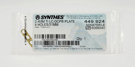 Synthes 449.924 2.4mm Titanium Lc-dcp Synthes