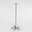 Midcentral Medical MCM-290 Stainless Steel Foot Controlled IV Pole 4 Hook Top Midcentral Medical