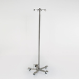 Midcentral Medical MCM-290 Stainless Steel Foot Controlled IV Pole 4 Hook Top Midcentral Medical
