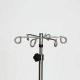 Midcentral Medical MCM-295 Stainless Steel IV Pole 6 leg spider base 3" casters Midcentral Medical