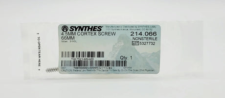 Synthes 214.066 4.5 dia. x  66 mm Cortex Screw Synthes