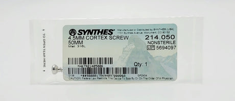Synthes 214.050 4.5mm Cortex Screw 50mm Synthes
