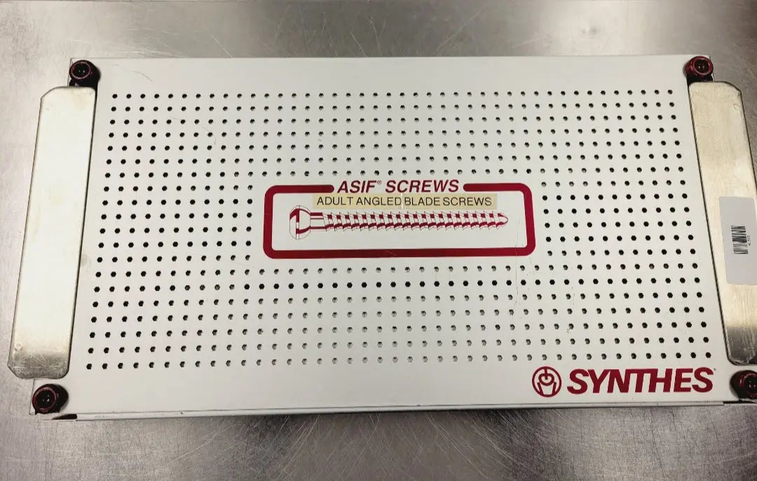 Synthes 4.5mm Cortex & 6.5mm Cancellous Bone Screw Set with Storage Rack Synthes