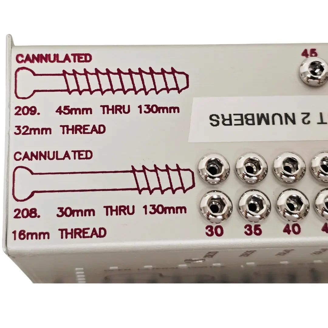 Synthes 7.0mm & 7.3mm Large Cannulated Screw System Instrument & Implants Set Synthes
