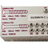 Synthes 7.0mm & 7.3mm Large Cannulated Screw System Instrument & Implants Set Synthes