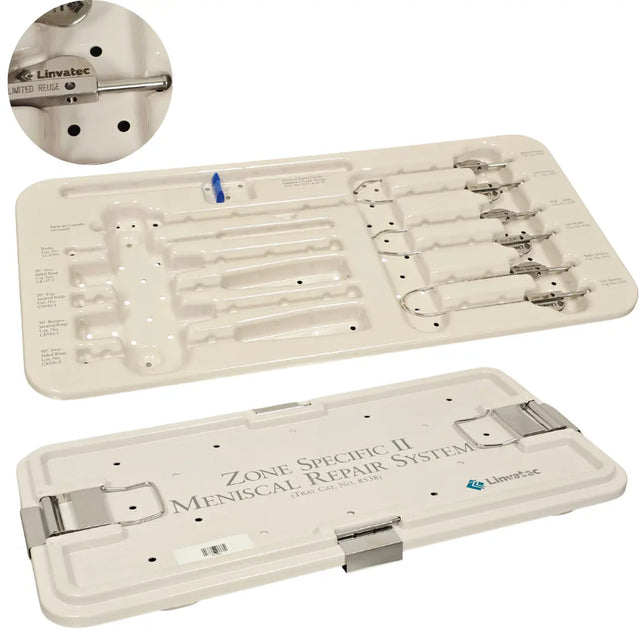 Linvatec Zone Specific II Meniscal Repair Cannula Set 8538 Tray Linvatec
