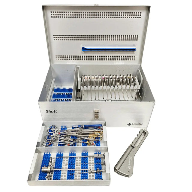 Linvatec Shutt Arthroscopy Punch, Grasper & General Surgical Instrument Set with Storage Case Linvatec