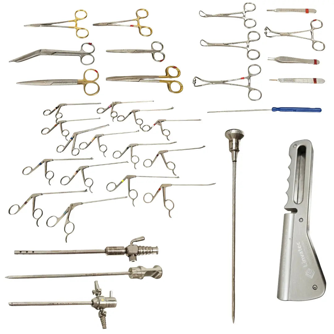 Linvatec Shutt Arthroscopy Punch, Grasper & General Surgical Instrument Set with Storage Case Linvatec