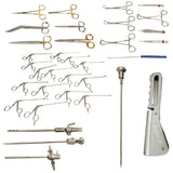 Linvatec Shutt Arthroscopy Punch, Grasper & General Surgical Instrument Set with Storage Case Linvatec