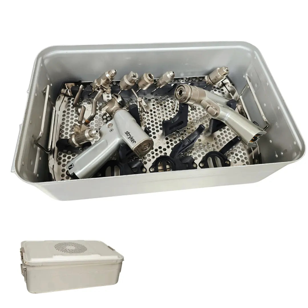 Stryker System 7 Power Tool System Set (Sagittal Saw, Rotary Handpiece & Attachments) Stryker