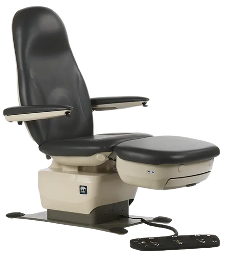 MTI 528 Podiatry & Wound Care Chair - Non-Lift Base, 100-240V, 24 in Seat, 725 lb Capacity (Product 528-001-80) MTI