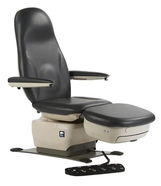 MTI 529 Podiatry & Wound Care Chair - Standard Base, 100-240V, 24 in Seat, 725 lb Capacity (Product 529-001-80) MTI